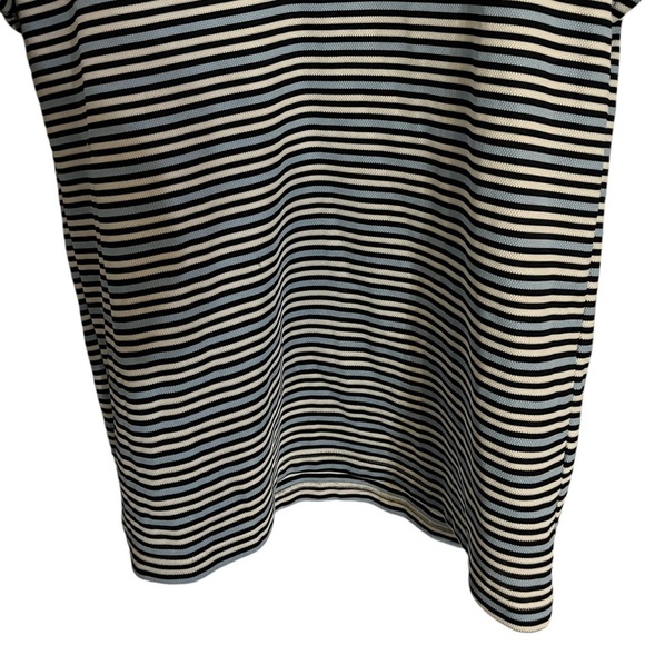 Nike Dri-Fit Blue and White Striped Polo Shirt Small - Picture 2 of 7